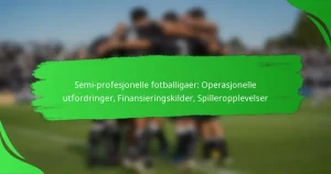 Semi-profesjonelle fotballigaer: Operasjonelle utfordringer, Finansieringskilder, Spilleropplevelser